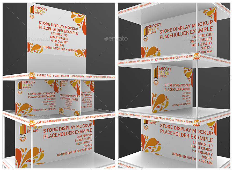 Store Display Mockup by shockydesign GraphicRiver